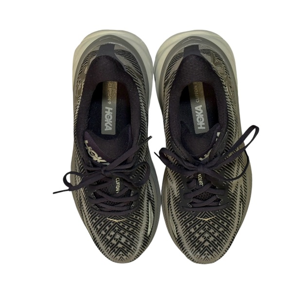 Men's HOKA Clifton 9 Black/Slate 11D - Picture 6 of 7